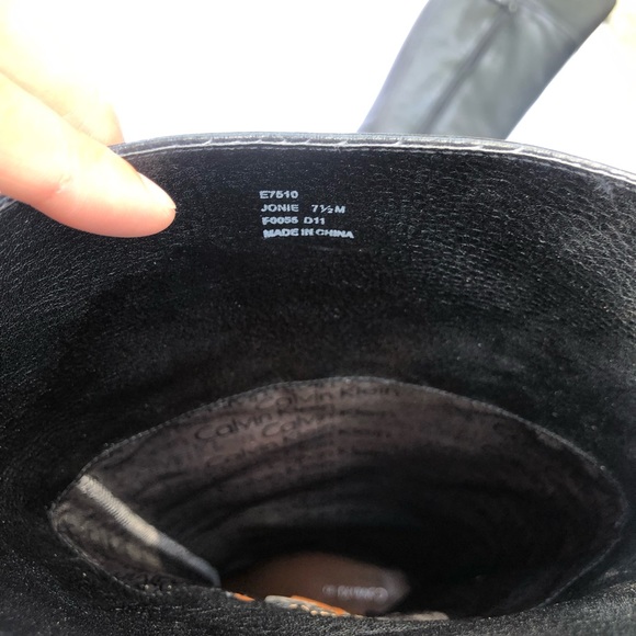 Calvin Klein Leather knee high boot - Picture 3 of 3